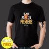 AFL 2024 Premiers Trophy Merchandise Tee Brisbane Lions ETA October 2024 T-Shirt