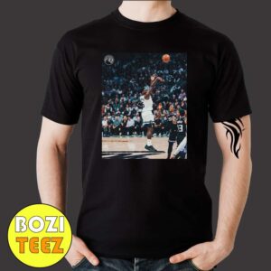 Anthony Edwards He Hoopin Hoopin Best Iconic Jump Shot Moment Photographed 2024 Minnesota Timberwolves vs Sacramento Kings Merchandise T-Shirt