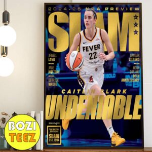 Caitlin Clark Undeniable SLAM Magazine Cover Issue 252 October And November 2024 Gold Metal Limited Edition Poster Canvas