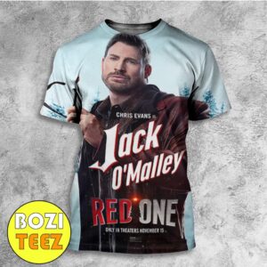 Chris Evans Is Jack O’malley Red One Movie November 15 2024 All Over Print T-Shirt