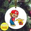 Custom Mickey Mouse Baltimore Ravens Shit On Kansas City Chiefs Christmas Tree Decorations Ornament