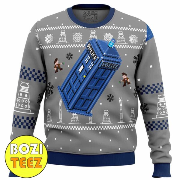 Doctor Who TARDIS For Family And Friends Christmas Gift Ugly Sweater