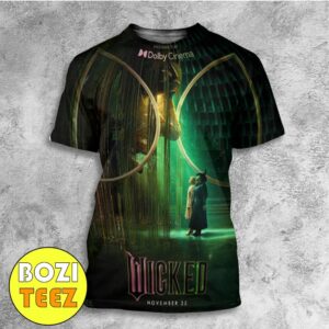 Experience OZ In IMAX With Wicked Movie November 22 2024 Ariana Grande And Cynthia Erivo New Poster All Over Print T-Shirt