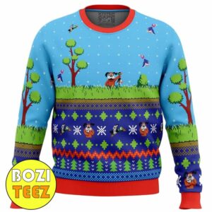 Festive Duck Hunt Christmas Gift Funny Ugly Sweater