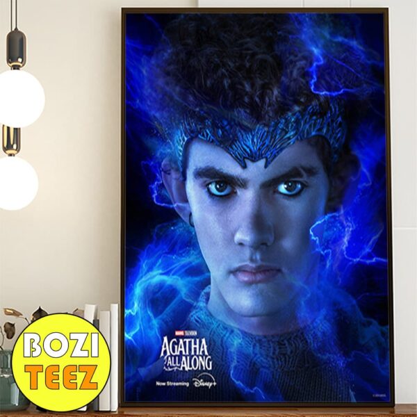 First Poster For Joe Locke As Wiccan In Agatha All Along Marvel Studios Poster Canvas