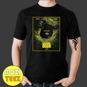 First Poster For The Legend Of Ochi A24 Movie With Finn Wolfhard Willem Dafoe And Helena Zengel Something Else Is Out There Merchandise T-Shirt