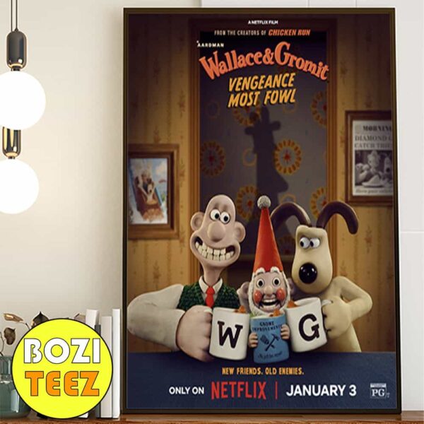 First Poster For The New Wallace And Gromit Movie Poster Canvas