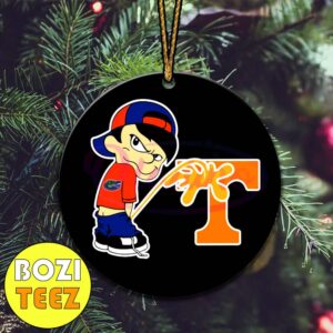 Funny Boy Florida Gators Piss On Tennessee Volunteers Christmas Tree Decorations Ornament