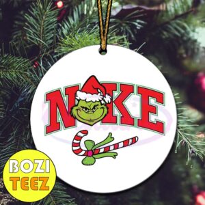 Funny The Grinch Nike Logo Christmas 2024 Christmas Tree Decorations Ornament