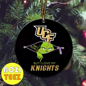 Grinch I Hate People But I Love My UCF Knights Christmas Tree Decorations Ornament