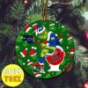 Grinch x NCAA Michigan Wolverines College Football Alabama Crimson Tide Shit On Helmet Toilet Christmas Tree Decorations Ornament