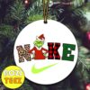 Christmas Grinch x Nike Logo Funny Xmas Christmas Tree Decorations Ornament