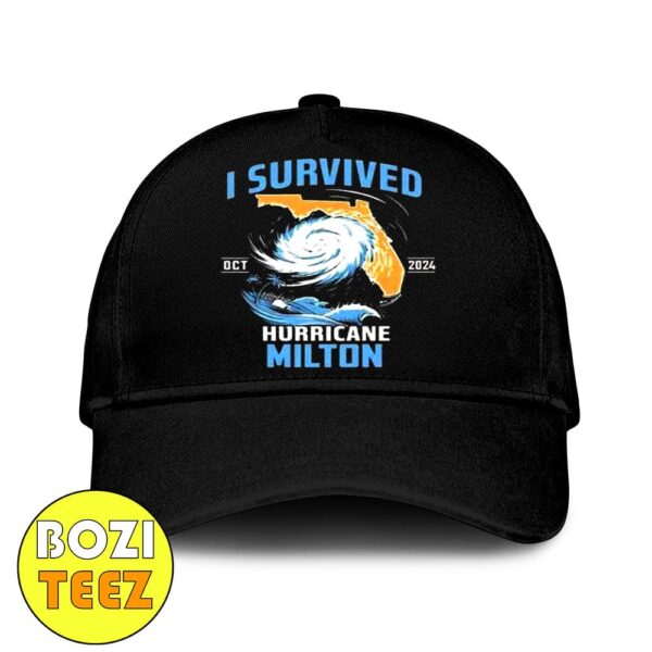 I Survived Hurricane Milton Florida Hurricane October 2024 Classic Hat-Cap Snapback