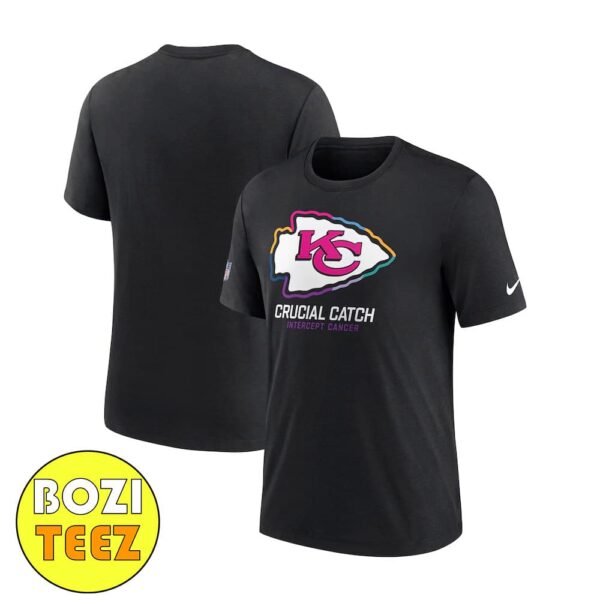 Kansas City Chiefs Nike 2024 NFL Crucial Catch Big And Tall Intercept Cancer T-Shirt