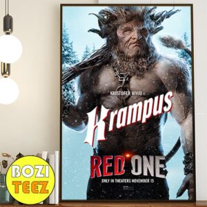 Kristofer Hivju Is Krampus Red One Movie November 15 2024 Poster Canvas