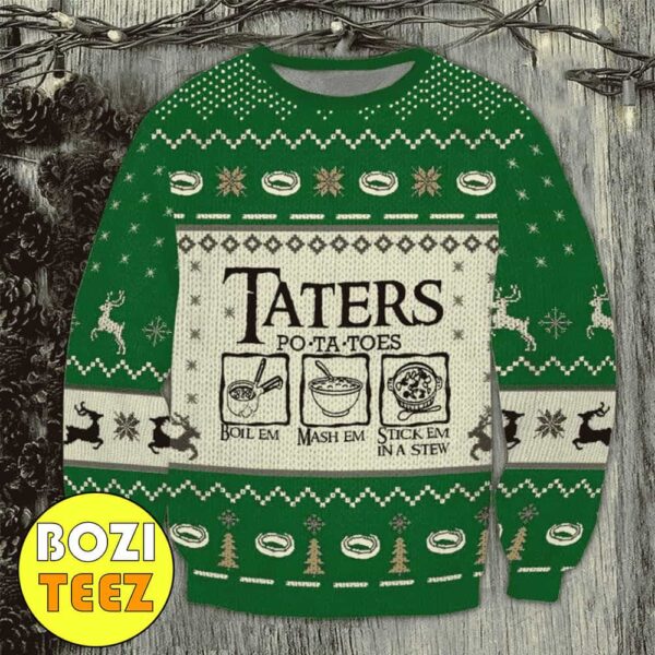 Lord Of The Rings Taters Potatoes Christmas Gift Xmas Ugly Sweater