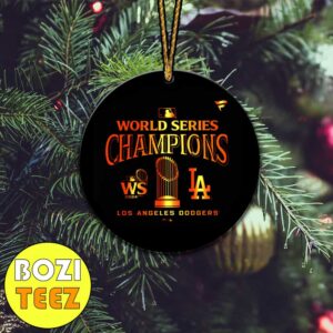 Los Angeles Dodgers Fanatics 2024 MLB World Series Champions Locker Room Parade Christmas Tree Decorations Ornament