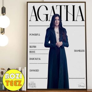 New Poster For Agatha All Along Agatha Harkness Marvel Studios Poster Canvas