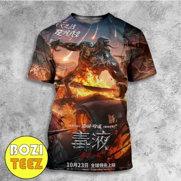 New Poster For Venom The Last Dance Chinese Poster October 25 2024 All Over Print T-Shirt