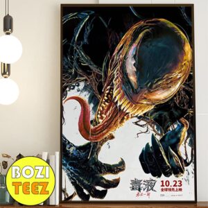 New Poster For Venom The Last Dance October 25 2024 Chinese Version Poster Canvas