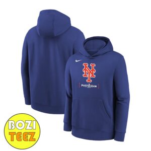 New York Mets Nike 2024 MLB Postseason Authentic Collection Performance Limited Edition Hoodie T-Shirt