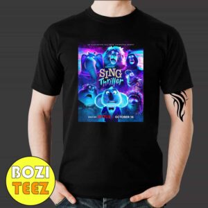 No Tricks Only Treats Brand New Sing Thriller Exclusive Halloween 2024 October 16 Poster Movie Merchandise T-Shirt