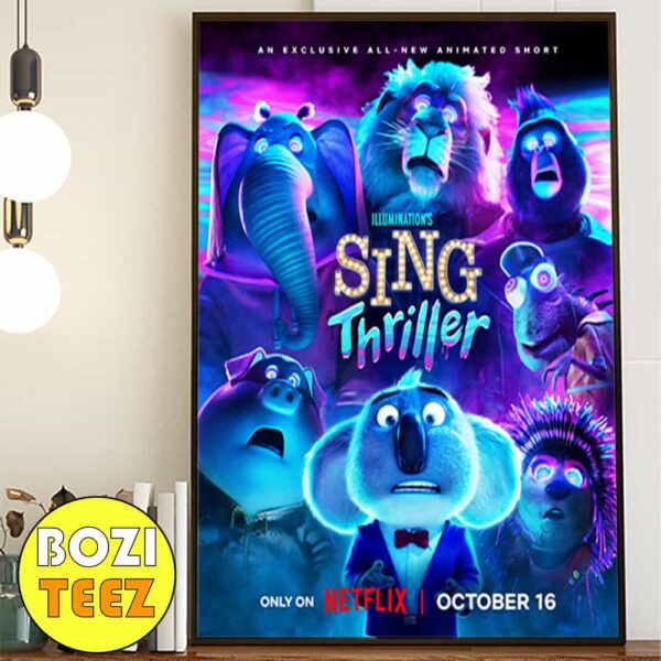 No Tricks Only Treats Brand New Sing Thriller Exclusive Halloween 2024 October 16 Poster Movie Poster Canvas