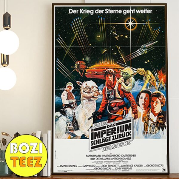 Official German Poster For Star Wars The Empire Strikes Back Poster Canvas