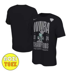 Official New York Liberty 2024 WNBA Finals Champions Limited Edition x Nike Logo T-Shirt