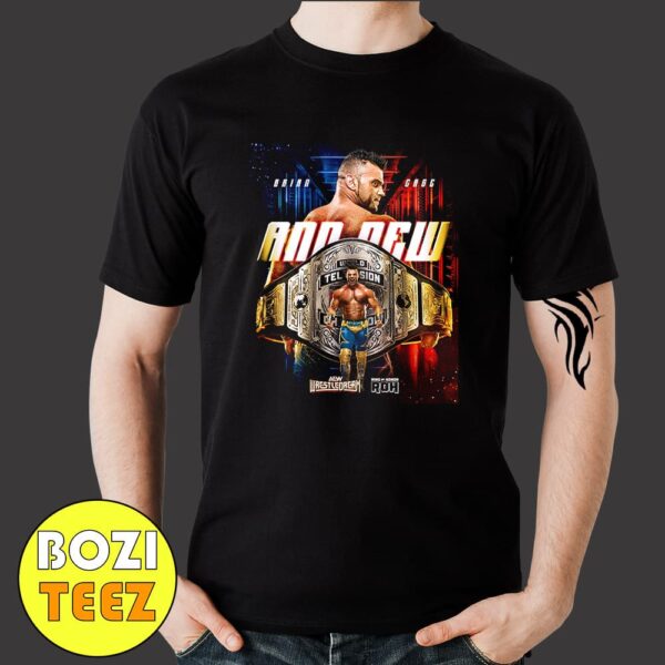 Ring Of Honor AEW And New World Television Champion Brian Cage The Machine Merchandise T-Shirt