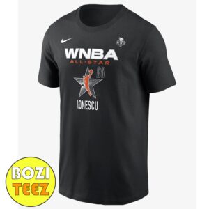 Sabrina Ionescu New York Liberty 2024 WNBA Finals Champions WNBA All-Star Number 20 x Nike Logo T-Shirt