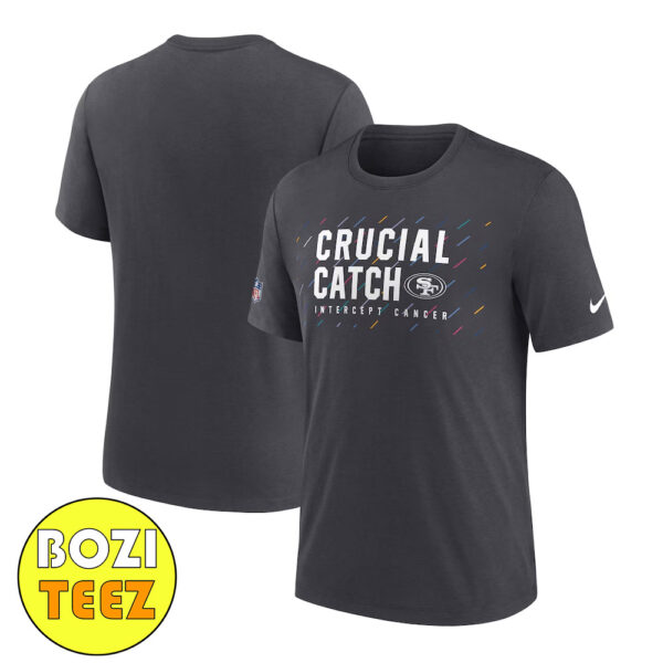 San Francisco 49ers Nike NFL Crucial Catch Performance Fanatics Official T-Shirt