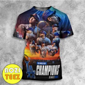 The Los Angeles Dodgers Are The 2024 MLB World Series Champions Congratulations All Over Print T-Shirt