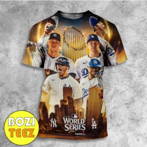 The MLB World Series 2024 New York Yankees vs Los Angeles Dodgers All Over Print T-Shirt