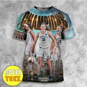 The New York Liberty Are The 2024 WNBA Champions Congratulations All Over Print T-Shirt