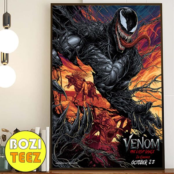 Venom Is Back One Final Showdown Venom The Last Dance Movie Poster Canvas