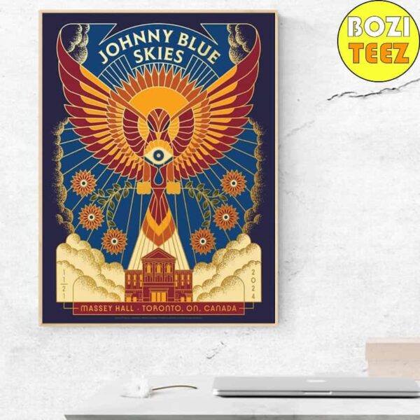 Johnny Blue Skies Performance On Nov 21th 2024 At Massey Hall Toronto Canada Home Decor Poster Canvas