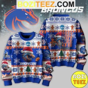 Kendrick Larma X NCAA Boise State Broncos Football They Not Like US Chirstmas Gifts 2024 Ugly Sweater