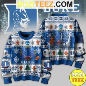 Kendrick Larma X NCAA Duke Blue Devils Football They Not Like US Chirstmas Gifts 2024 Ugly Sweater