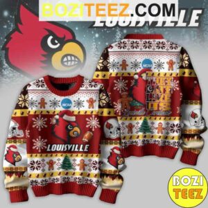 Kendrick Larma X NCAA Louisville Cardinals Football They Not Like US Chirstmas Gifts 2024 Ugly Sweater