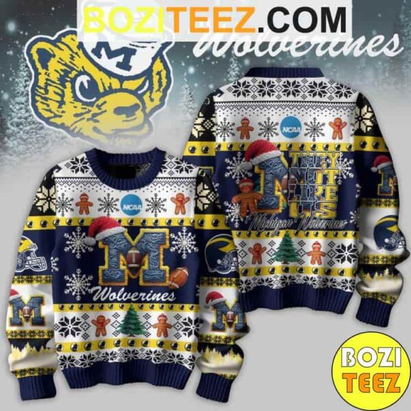 Kendrick Larma X NCAA Michigan Wolverines Football They Not Like US Chirstmas Gifts 2024 Ugly Sweater