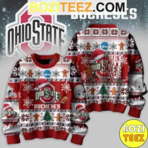 Kendrick Larma X NCAA Ohio State Buckeyes Football They Not Like US Chirstmas Gifts 2024 Ugly Sweater