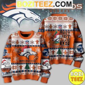 Kendrick Larma X NFL Denver Broncos 2024 They Not Like US Broncos Chirstmas Gifts 2024 Ugly Sweater