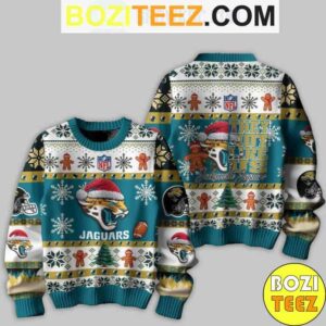 Kendrick Larma X NFL Jacksonville Jaguars They Not Like US Chirstmas Gifts 2024 Ugly Sweater