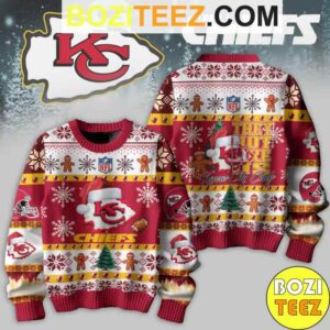 Kendrick Larma X NFL Kansas City Chiefs 2024 They Not Like US Chiefs Chirstmas Gifts 2024 Ugly Sweater