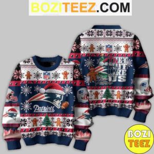 Kendrick Larma X NFL New England Patriots They Not Like US Chirstmas Gifts 2024 Ugly Sweater