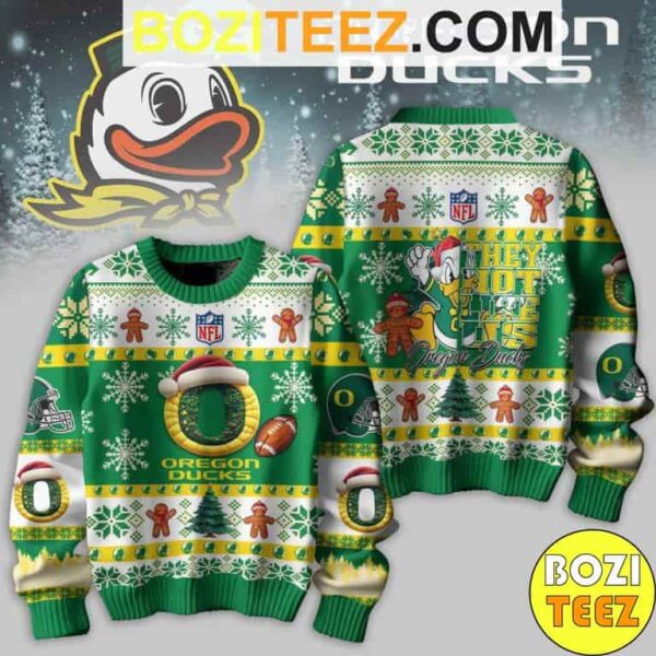 Kendrick Larma X NFL Oregon Ducks 2024 They Not Like US Ducks Chirstmas Gifts 2024 Ugly Sweater