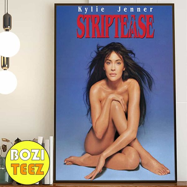 Kylie Jenner Dresses Up As Demi Moore In Striptease For Halloween 2024 Poster Canvas