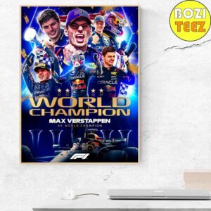 Max Verstappen F1 World Champion 2024 Home Decor Poster Canvas