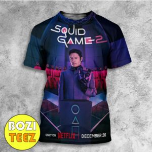 Squid Game Season 2 December 26 2024 Only On Netflix Lee Byung-hun as Frontman All Over Print T-Shirt